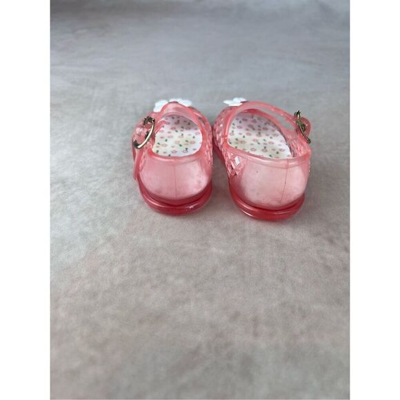 Vintage Pink Floral 90s Y2K Girls Baby Jellies Sandals - Picture 5 of 6